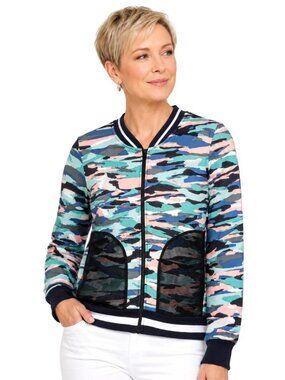 C&C California Camo Neoprene Bomber Jacket NWOT